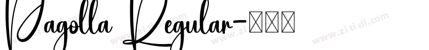 Pagolla Regular字体转换